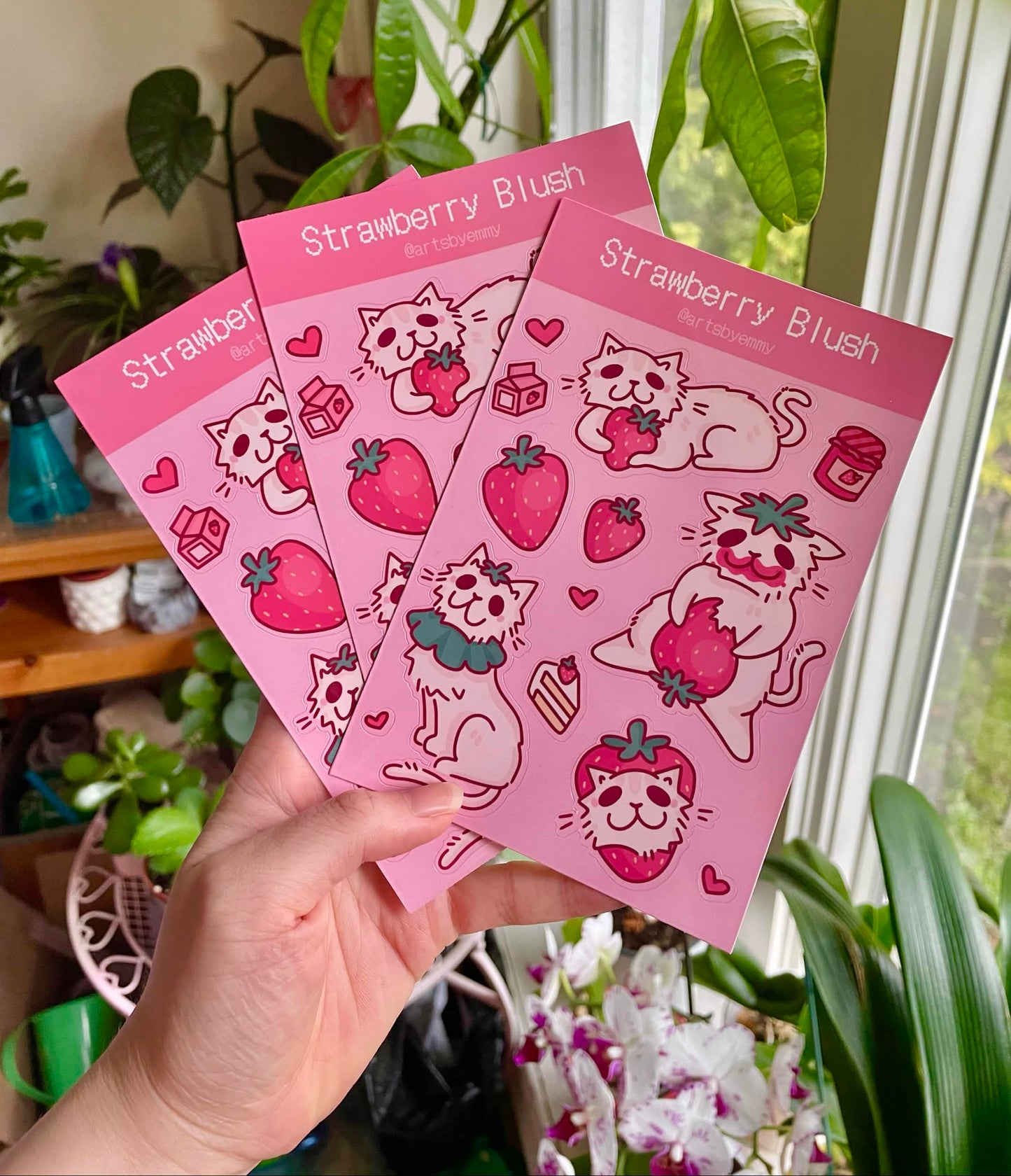 Strawberry Blush Sticker Sheet
