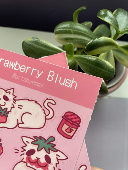 Strawberry Blush Sticker Sheet
